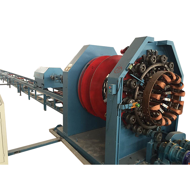 Perangkat pereduksi tukang las sangkar baja untuk tiang listrik berbentuk kerucut.