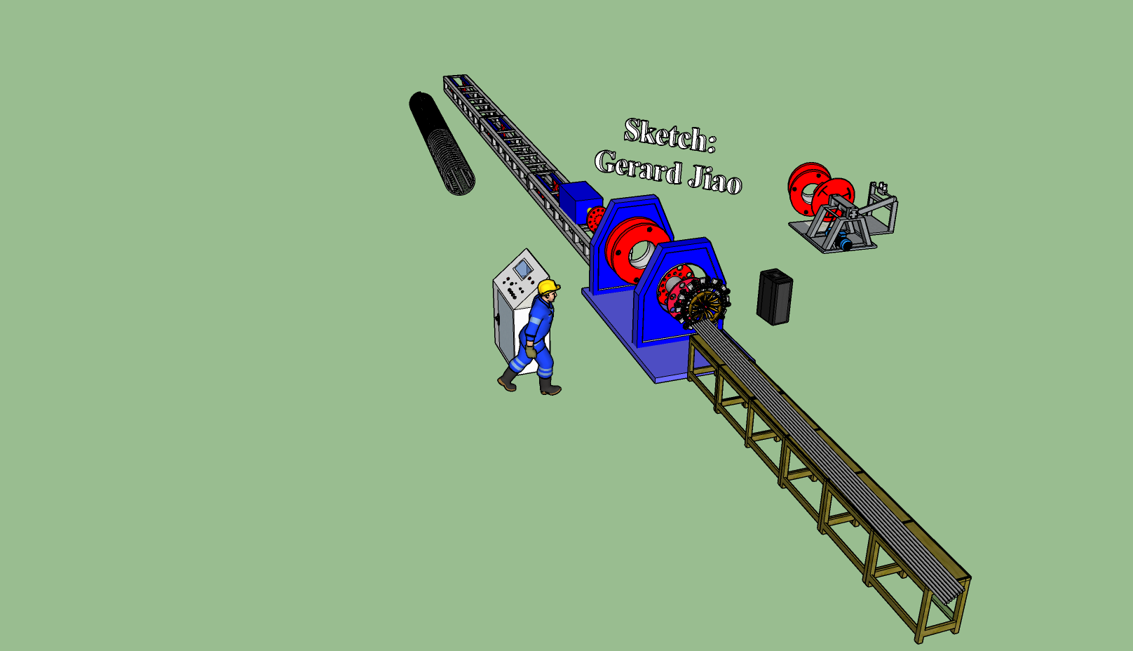 Mesin las Kandang batang baja